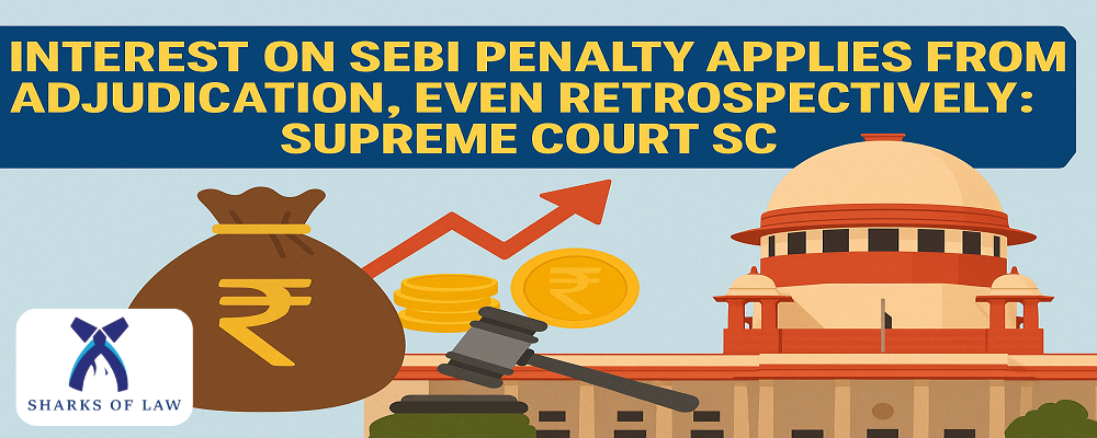 Interest On SEBI Penalty Applies From Adjudication, Even Retrospectively: Supreme Court SC